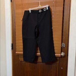 Larry Levine Black Petite Pants